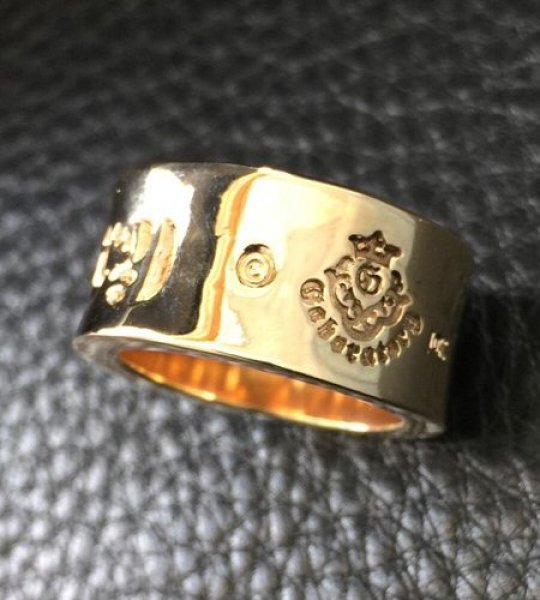 画像5: 10k Gold Wide Gaboratory Cigar Band Ring (5)