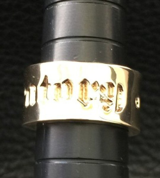 画像4: 10k Gold Wide Gaboratory Cigar Band Ring (4)