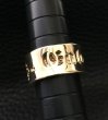 画像7: 10k Gold Wide Gaboratory Cigar Band Ring (7)