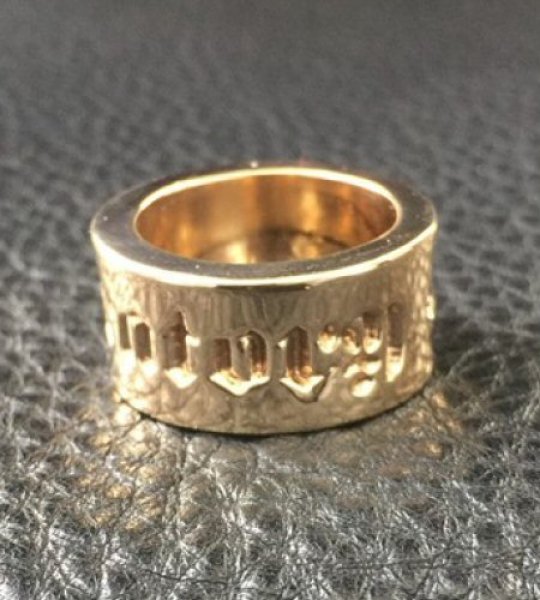 画像12: 10k Gold Wide Gaboratory Cigar Band Ring (12)