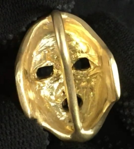 画像10: 10k Gold Face Pendant (Mud Green Gold Finish) (10)