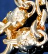 画像6: 10k Gold Single Skull With 2 Single Skulls & Small Oval Chain Links Necklace (6)