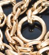 画像5: 10k Gold Single Skull With 2 Single Skulls & Small Oval Chain Links Necklace (5)