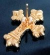 画像8: 10k Gold 1/128 4Heart Long Crown Cross Pierce (8)