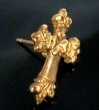 画像3: 10k Gold 1/128 4Heart Long Crown Cross Pierce (3)