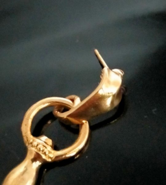 画像7: 10k Gold Quarter Skull On Dagger Pierce (7)