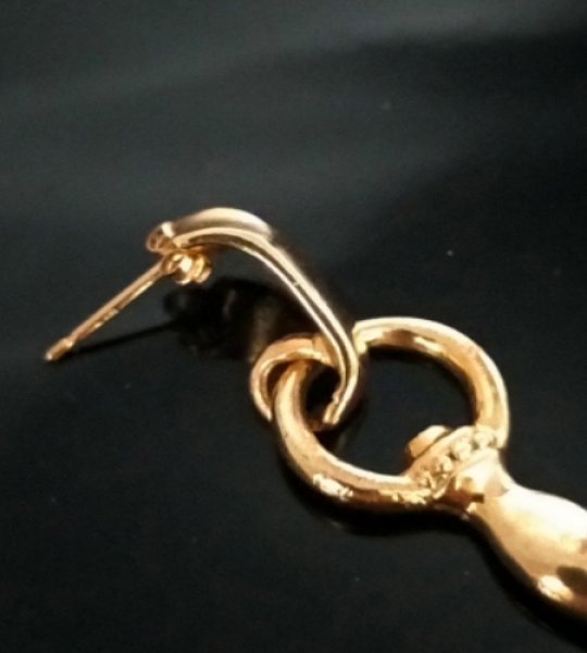 画像6: 10k Gold Quarter Skull On Dagger Pierce (6)