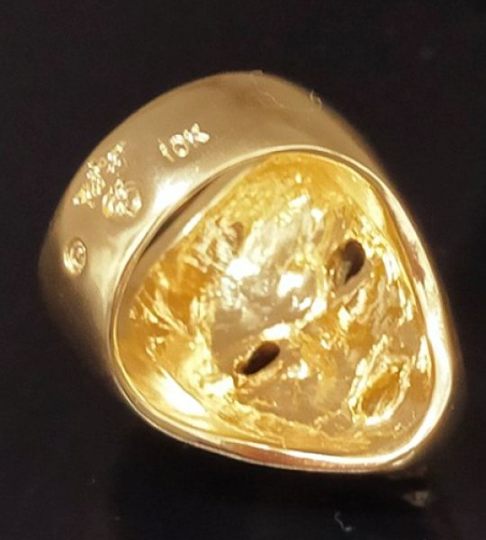 画像8: 10k Gold 2/5 Face Ring (8)