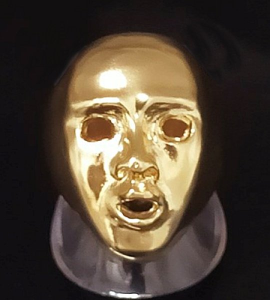 画像2: 10k Gold 2/5 Face Ring (2)