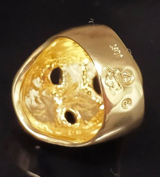 画像6: 10k Gold 2/5 Face Ring (6)