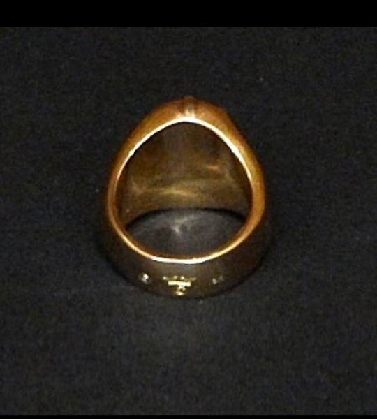 画像5: 18k Cross Oval Signet Ring (5)