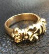 画像19: Gold Small 4Heart Crown Ring (19)