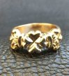 画像18: Gold Small 4Heart Crown Ring (18)