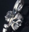 画像13: Skull Clip With Skull beads braid Leather Key Chain (13)