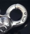 画像3: Skull Clip With Skull beads braid Leather Key Chain (3)