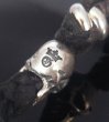 画像15: Skull Clip With Skull beads braid Leather Key Chain (15)