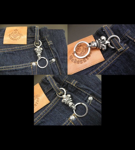 画像5: Skull Large Crown Loop Hook Key Keeper (5)