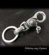 画像3: Skull on clip with H.W.O key ring (3)