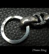 画像11: Skull on clip with maltese cross H.W.O & chiseled anchor key ring (11)