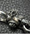 画像10: Skull on clip with maltese cross H.W.O & chiseled anchor key ring (10)