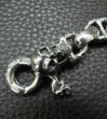 画像14: Skull on clip with maltese cross H.W.O & chiseled anchor key ring (14)