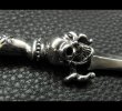 画像15: Skull On Dagger With 2Bolo Neck 4Skulls Braid Leather Necklace (15)