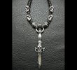 画像3: Skull On Dagger With 2Bolo Neck 4Skulls Braid Leather Necklace (3)