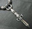 画像19: Skull On Dagger With 2Bolo Neck 4Skulls Braid Leather Necklace (19)