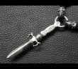 画像18: Skull On Dagger With 2Bolo Neck 4Skulls Braid Leather Necklace (18)