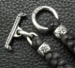 画像6: Skull On Dagger With 2Bolo Neck 4Skulls Braid Leather Necklace (6)