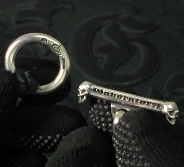 画像10: Braid Leather Necklace With C-ring (10)