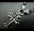 画像7: Quarter grooved cross with Quarter 2bulldogs braid leather necklace (7)