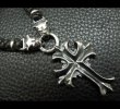画像5: Quarter grooved cross with Quarter 2bulldogs braid leather necklace (5)