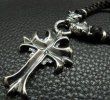 画像11: Quarter grooved cross with Quarter 2bulldogs braid leather necklace (11)
