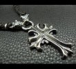 画像10: Quarter grooved cross with Quarter 2bulldogs braid leather necklace (10)