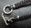 画像4: Quarter grooved cross with Quarter 2bulldogs braid leather necklace (4)