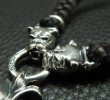画像3: Quarter grooved cross with Quarter 2bulldogs braid leather necklace (3)