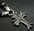 画像6: Quarter grooved cross with Quarter 2bulldogs braid leather necklace (6)