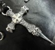 画像12: Half Hammer Cross With 2Skull & Double Face Dagger Necklace (12)