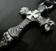 画像9: Half Hammer Cross With 2Skull & Double Face Dagger Necklace (9)