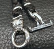 画像5: C-ring With 2 Smooth Bolo Neck Clamps & Quarter Bulldog Braid Leather Necklace (5)