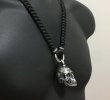 画像14: Large Skull Pendant With Braid Leather Necklace (14)