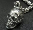画像10: Large Skull Pendant With Braid Leather Necklace (10)