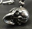 画像6: Large Skull Pendant With Braid Leather Necklace (6)