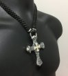 画像12: Hammer Cross With Braid Leather Necklace (12)