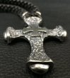 画像8: Hammer Cross With Braid Leather Necklace (8)
