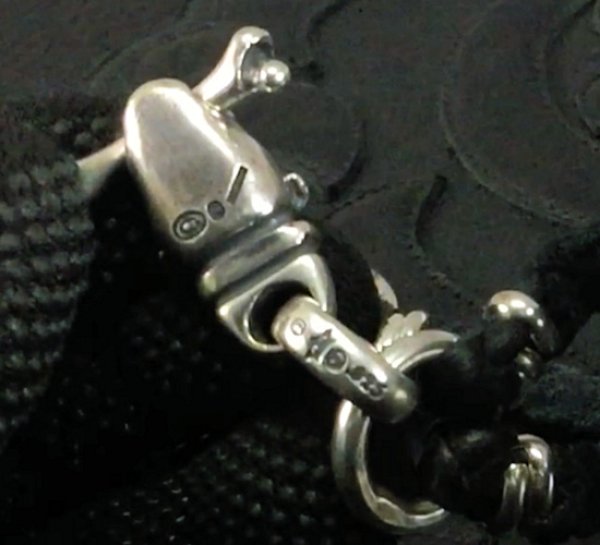 画像8: Half Old Bulldog With Bone braid Leather Necklace (8)