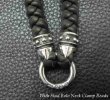 画像3: C-ring With Braid Leather Necklace (3)