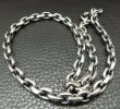 画像2: Half Small Oval Chain & Half T-bar Necklace (2)