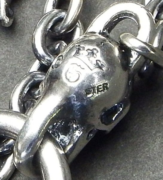 画像4: 6Chain With quarter skull & quarter T-bar necklace (4)